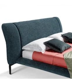 Letto Cedric, Imbottito E Rivestito.