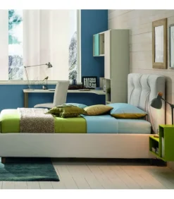 Letto Comfort Testata Step, Realizzato Interamente In Italia Da Moretti Compact.