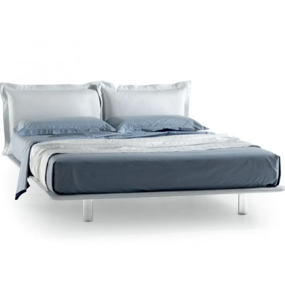 Letto Deep Con Piano Ortopedico In Multistrato Di Faggio Evaporato