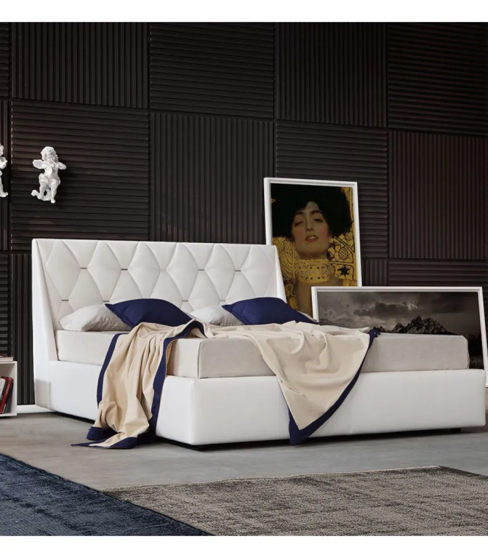 Letto Diamond, Disponibile Anche Con Contenitore.