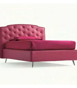 Letto Frank Imbottito E Rivestito.