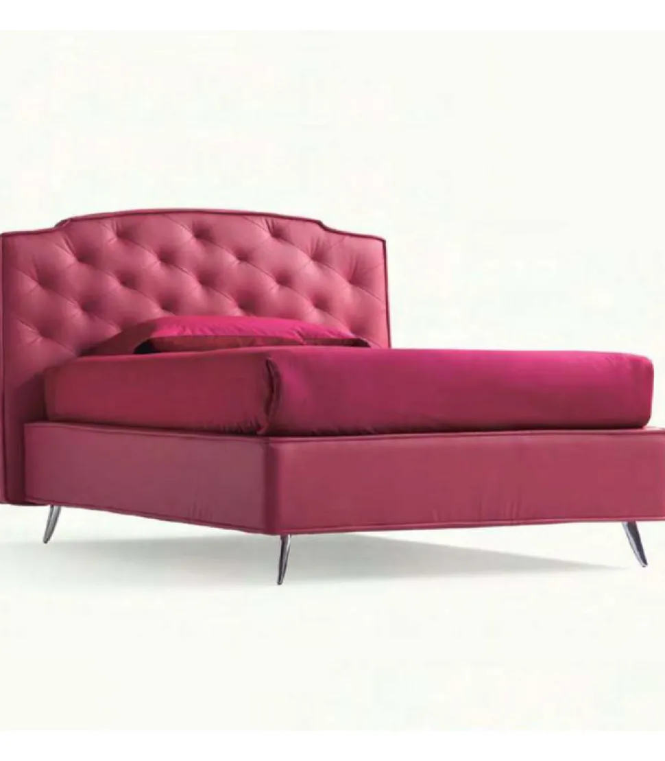 Letto Frank Imbottito E Rivestito.