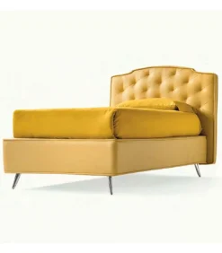 Letto Frank Imbottito E Rivestito.