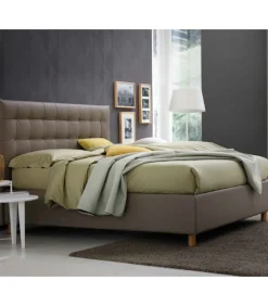 Letto Giulia Le Imbottito E Rivestito.