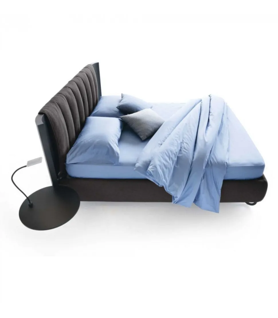 Letto Hug 01 Lines H27, Con Tessuti Sfoderabili.
