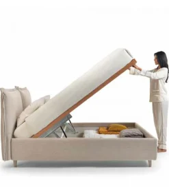 Letto Imbottito Allison Con Contenitore