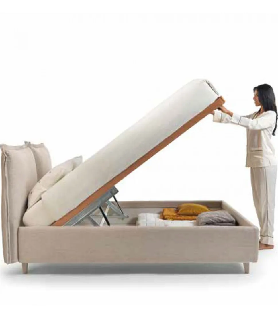 Letto Imbottito Allison Con Contenitore