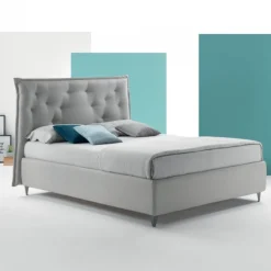 Letto Imbottito Claire Con Contenitore