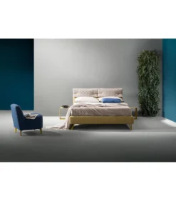 Letto Imbottito Clip Lift Originale Testiera Reversibile Bicolore