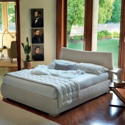 Letto Imbottito Corinne Con Contenitore