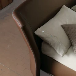 Letto Imbottito Giselle Plain Con Contenitore