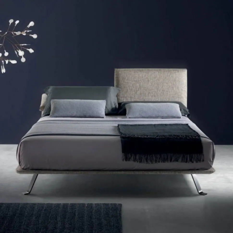 Letto Imbottito Just Di Samoa Con Piano Ortopedico E Testiera Reclinabile