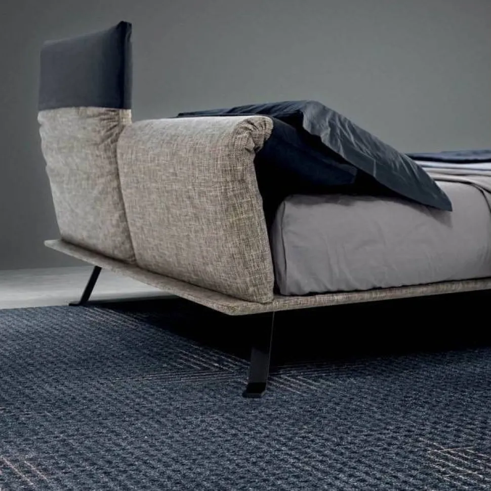 Letto Imbottito Just Di Samoa Con Piano Ortopedico E Testiera Reclinabile