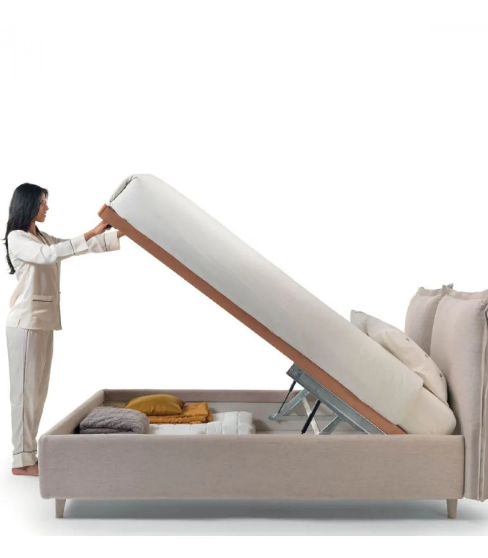 Letto Imbottito Maya Con Contenitore