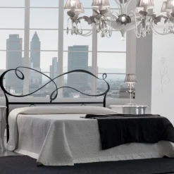 Letto In Ferro Matrimoniale Nuvola, Con Giroletto