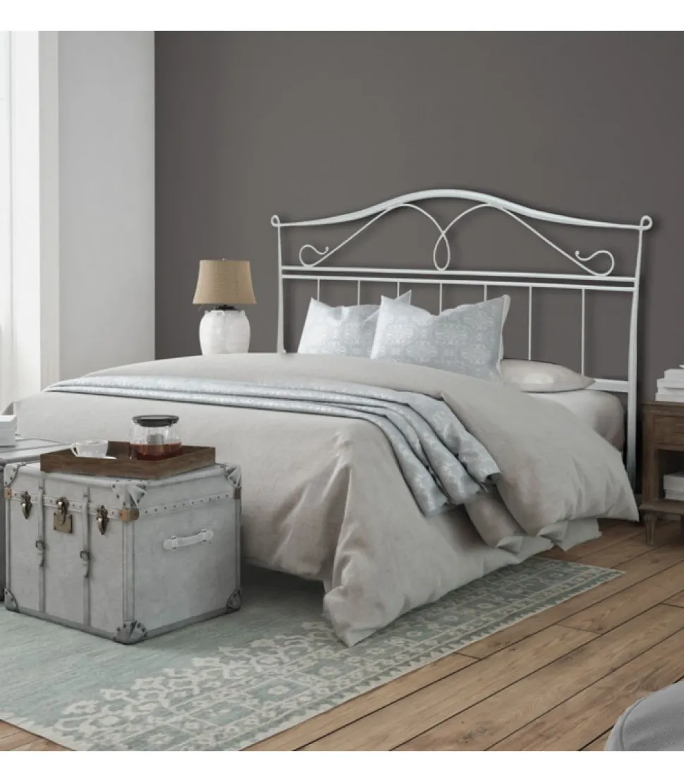 Letto In Ferro Matrimoniale Ischia, Con Pediera O Giroletto