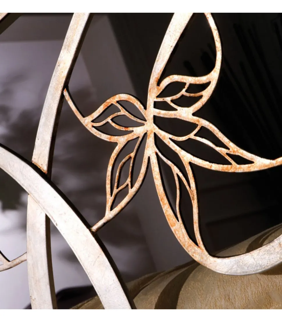 Letto In Ferro Matrimoniale Virginia, Con Pediera O Giroletto