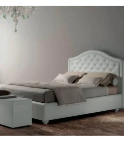 Letto Infinity Con Contenitore Con Struttura Completamente Imbottita