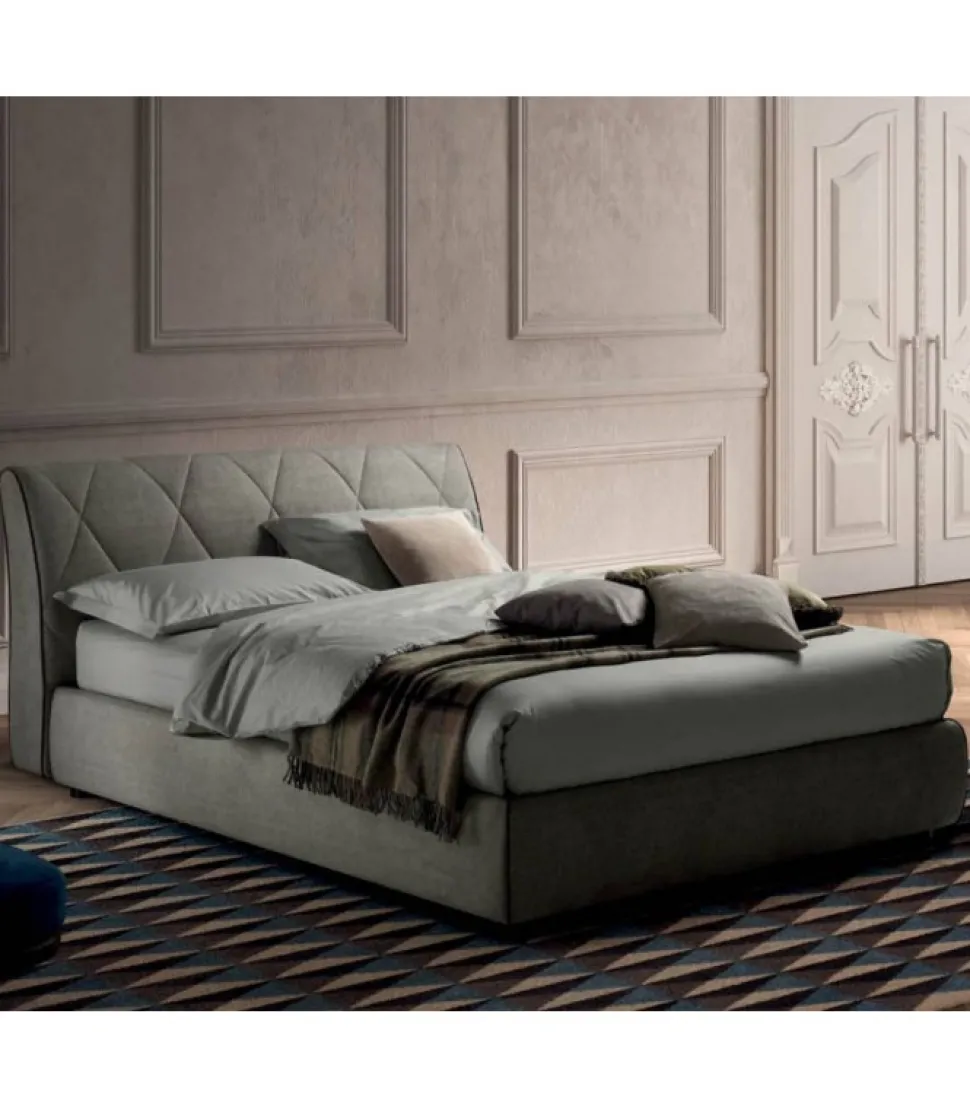 Letto Kilt Di Samoa Con Contenitore Con Struttura Completamente Imbottita