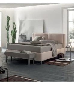 Letto Loft, Imbottito E Rivestito.