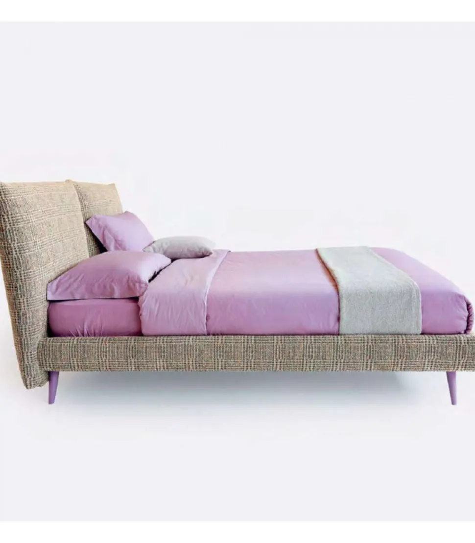 Letto London H17 Imbottito E Rivestito.