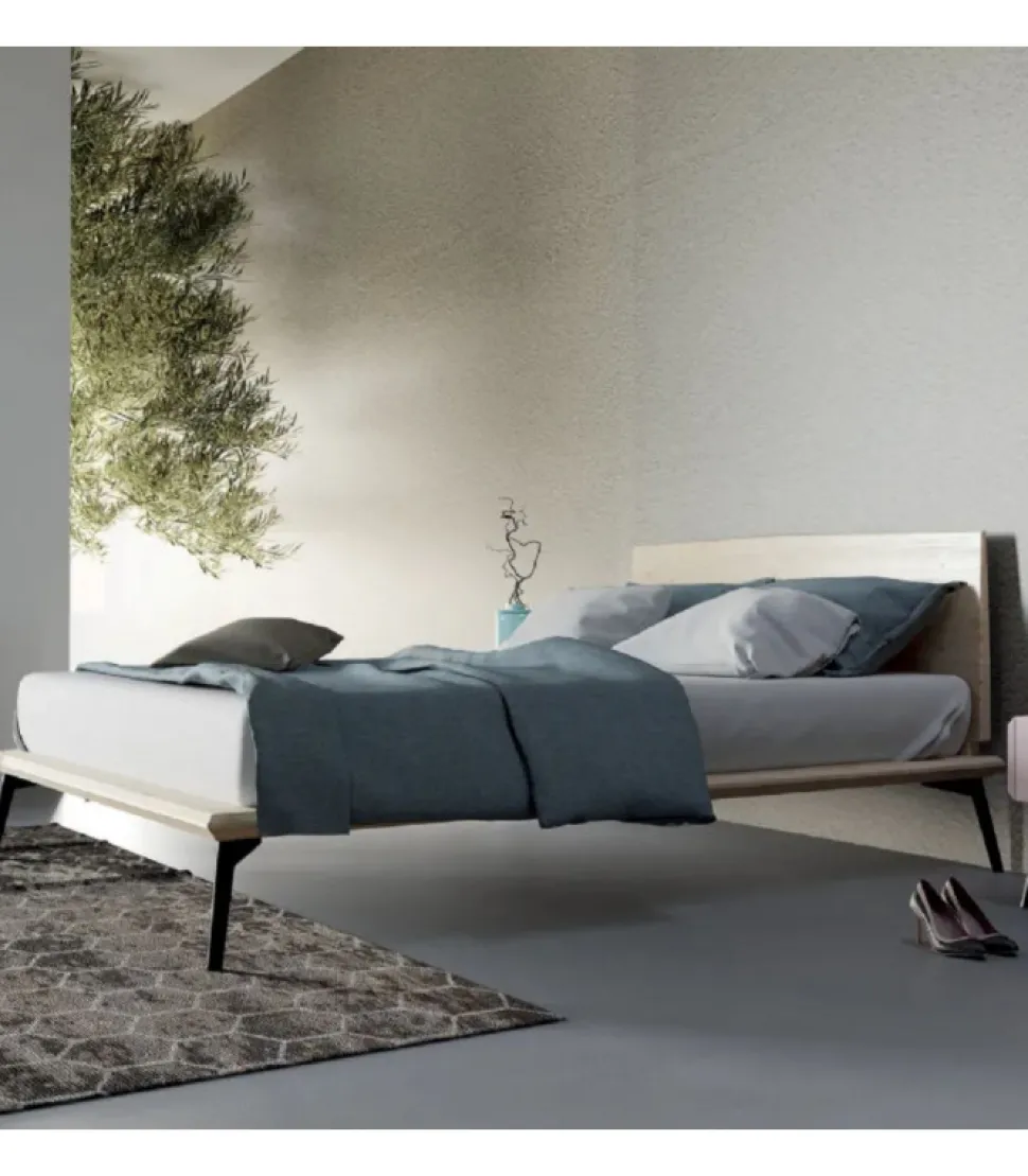 Letto Matrimoniale Dolcevita In Massello Di Abete Spazzolato