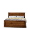 Letto Matrimoniale In Legno Massello Tinto Noce