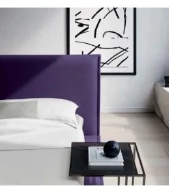 Letto Matrimoniale Modello Elle In Tessuto Di Felis