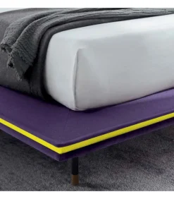 Letto Matrimoniale Modello Elle In Tessuto Di Felis