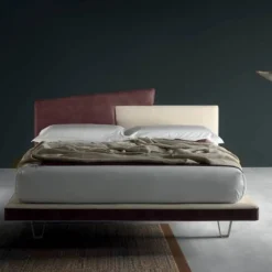 Letto Moderno Autoportante Con Molteplici Tessuti Disponibili - Modello Link
