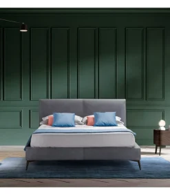 Letto Monza Imbottito E Rivestito.