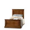 Letto Singolo In Legno Massello Tinto Noce