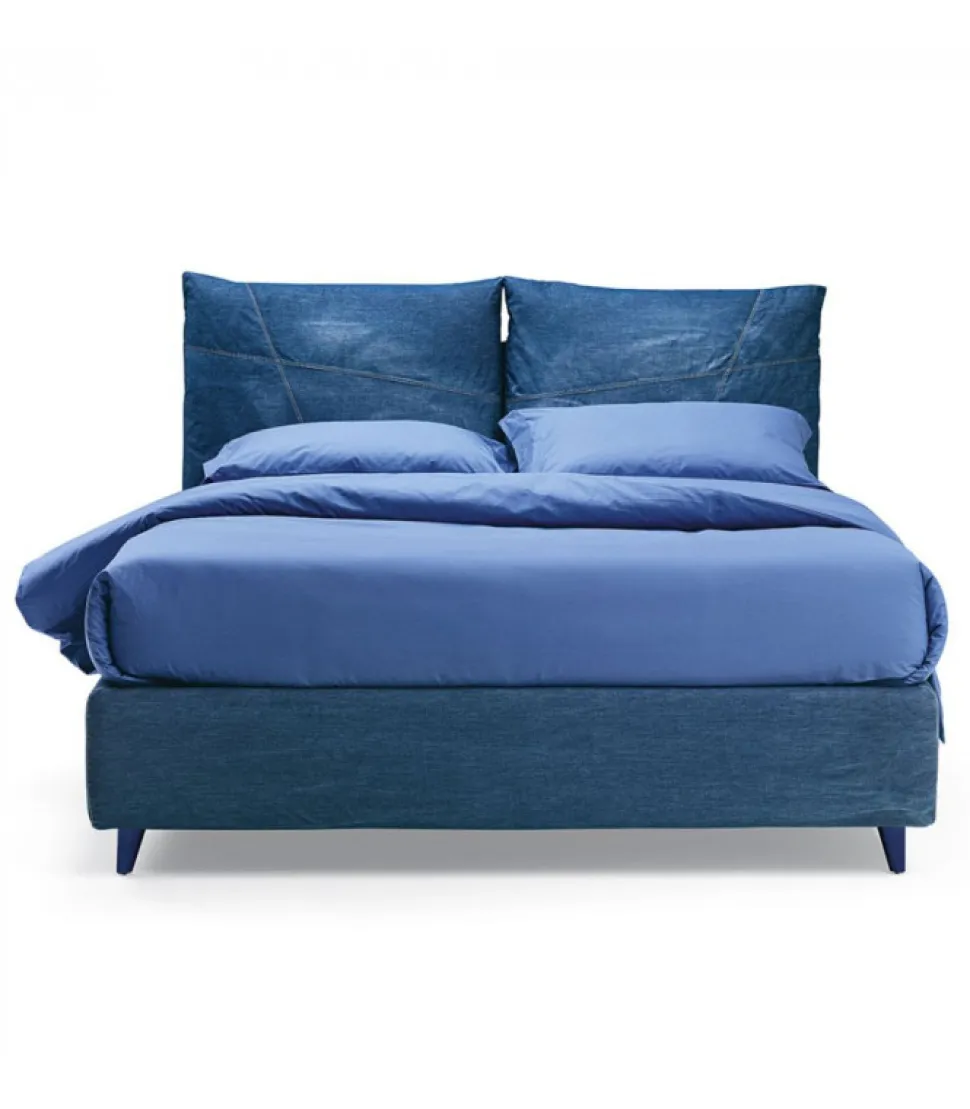 Letto So Casual, Con Rete Ortopedica A 14 Doghe In Betulla.