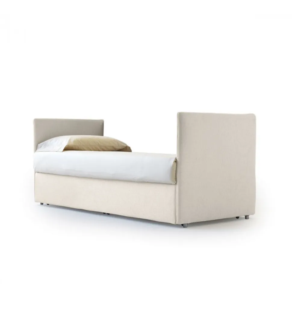 Letto Space Dormeuse Con Contenitore, Meccanismo Di Sollevamento Della Rete Laterale.