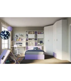 Luna, Letto Da Una Pizza E Mezza Con Contenitore Per Cameretta