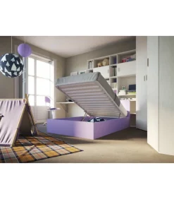 Luna, Letto Da Una Pizza E Mezza Con Contenitore Per Cameretta