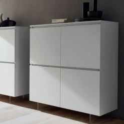 Madia 4 Ante Battenti Moderna. Personalizzabile E Made In Italy - L.120 H.134 P.50 Cm - Art.641