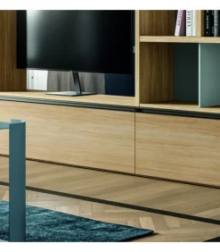 Madia Lineare Con Ante Vetro