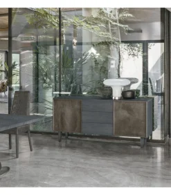 Madia Minerva A Due Ante E Tre Cassetti.