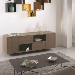 Madison, Madia In Legno Con Ante Battenti E Scorrevoli