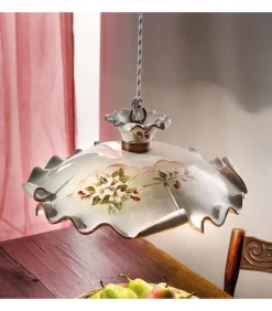 Milano Sospensione, Con Fili Di Diversi Colori Sul Paraluce