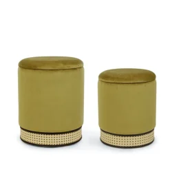 Milena Set 2 Pouf Con Contenitore