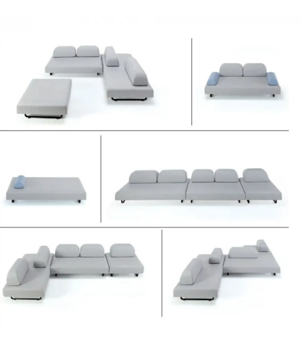 Modulo Santa Fe, Accessoriabile Di Cuscini.