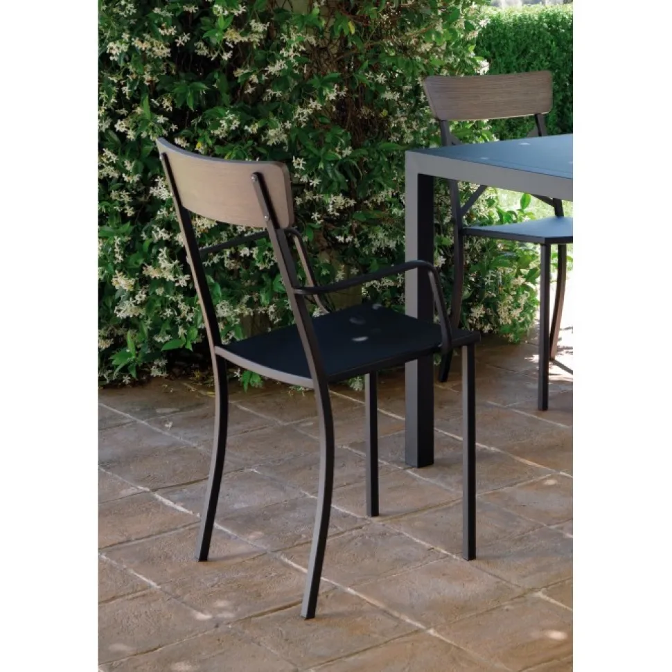 Mogan Pt Poltrona In Acciaio Zincato