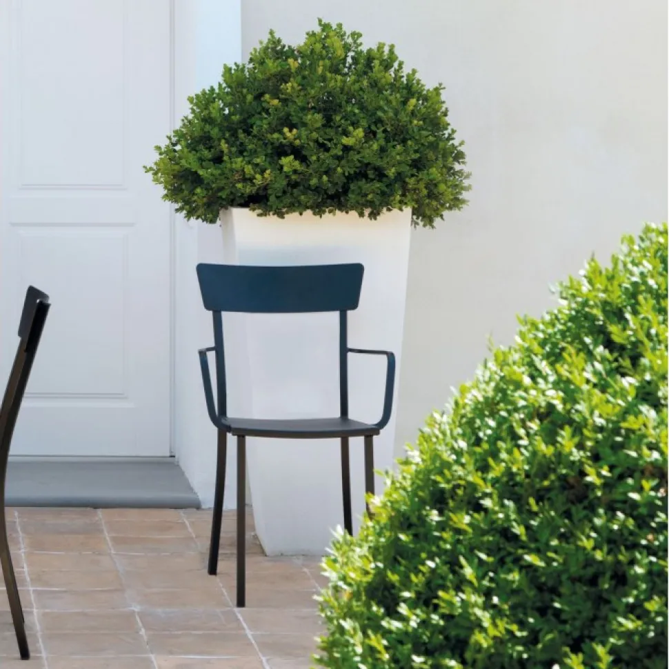 Mogan Pt Poltrona In Acciaio Zincato