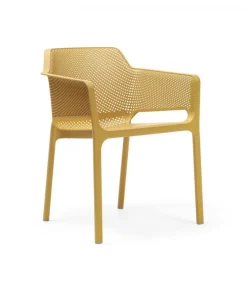 Net, Poltrona Con Braccioli Per Interni Ed Esterni