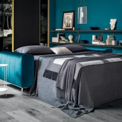 Nixon, Divano Letto Sartoriale Con Piedini Alti In Acciaio