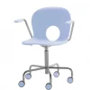 Olivia, Poltroncina Girevole Su Ruote Altezza Fissa Di Rexite
