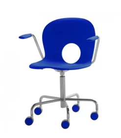 Olivia, Poltroncina Girevole Su Ruote Altezza Fissa Di Rexite