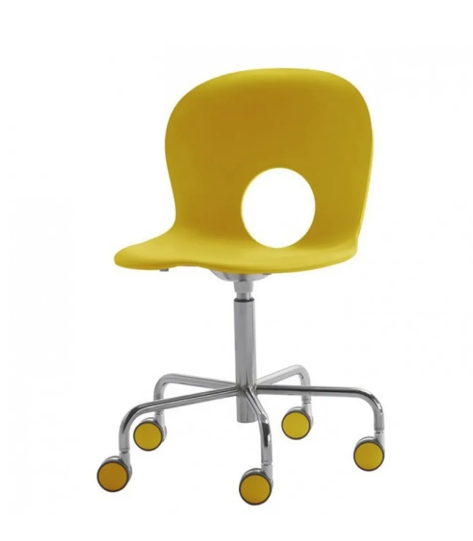 Olivia, Sedia Girevole Su Ruote Altezza Fissa Di Rexite